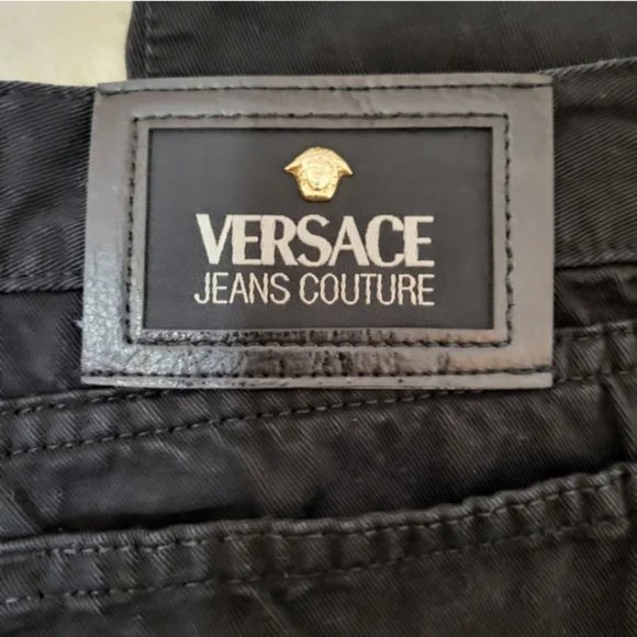 ❤️ Versace Jeans Couture Slim Straight Black Jeans - Picture 4 of 9